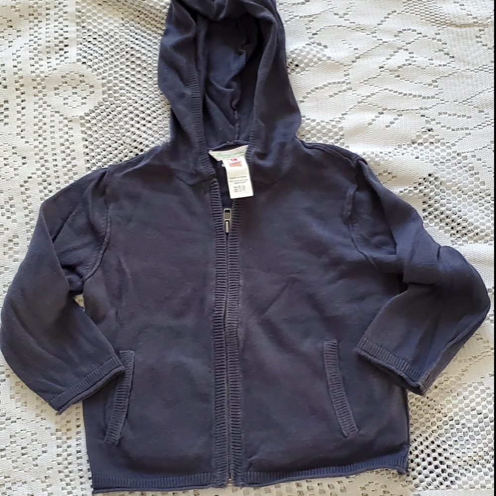 Bonpoint 🍒 lightweight cotton zip hoodie